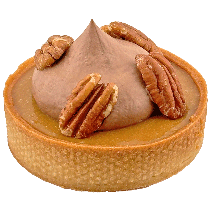 Poza cu Tart with Chocolate, Caramel and Pecan Nuts